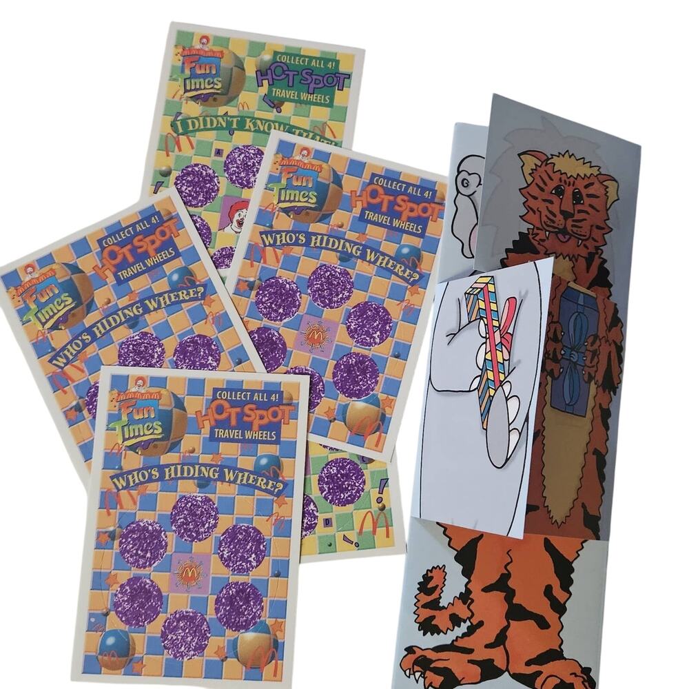 1996 McDonalds Whos Hiding Where Game